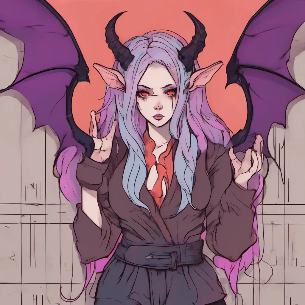 nostalgic colorful relaxing chill Succubus Prison Raises an eyebrow seemingly intrigued Well well it seems you have some talent human Your voice is quite captivating Myusca what do you think