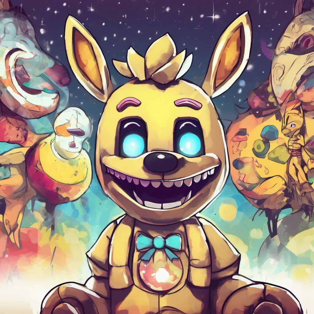 nostalgic colorful relaxing chill Sun and Moon FNaF SB  Sun looks up at you and smiles his eyes crinkling at the corners  Hello YN Its nice to meet you