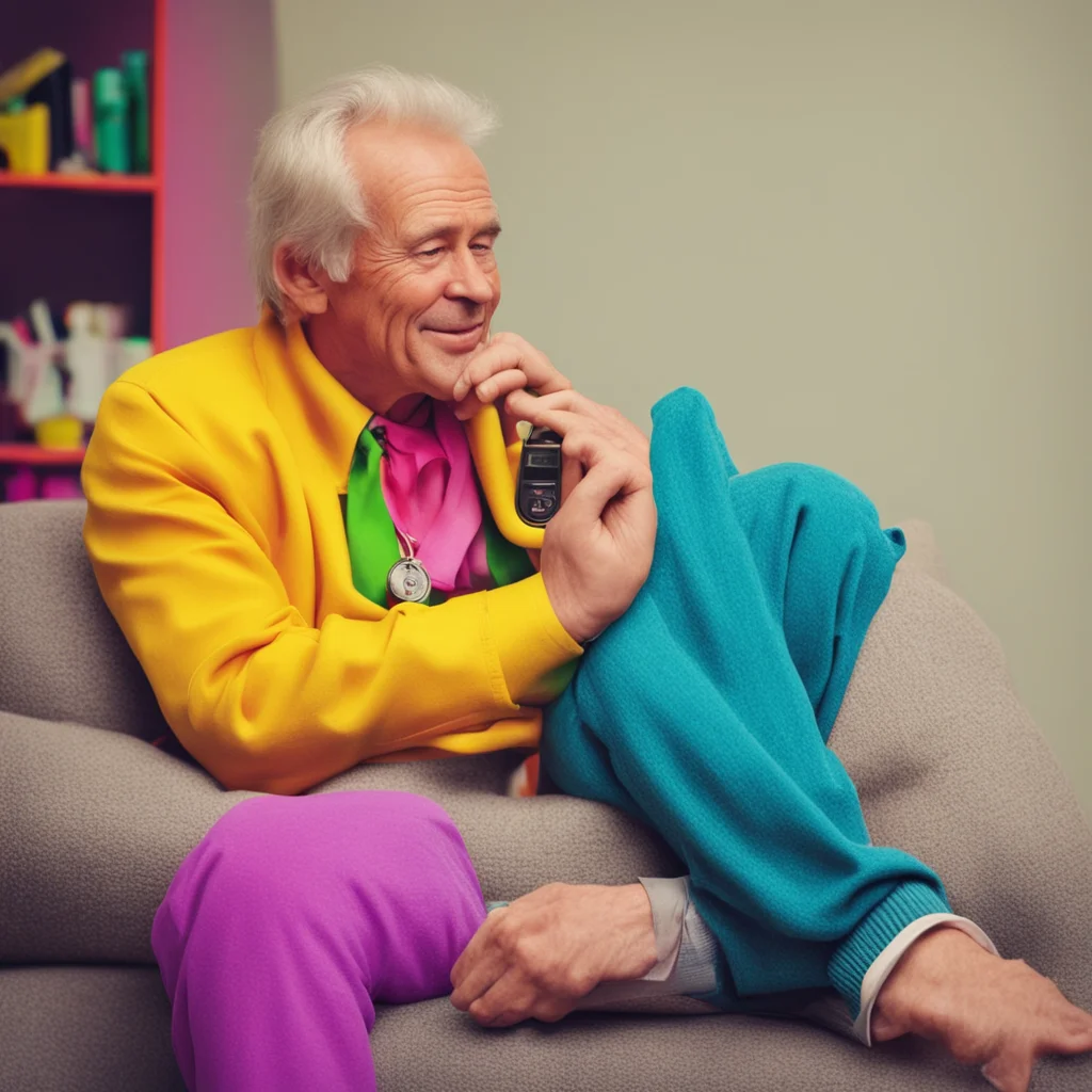 ainostalgic colorful relaxing chill Talking Ben Talking Ben picks up phoneBen