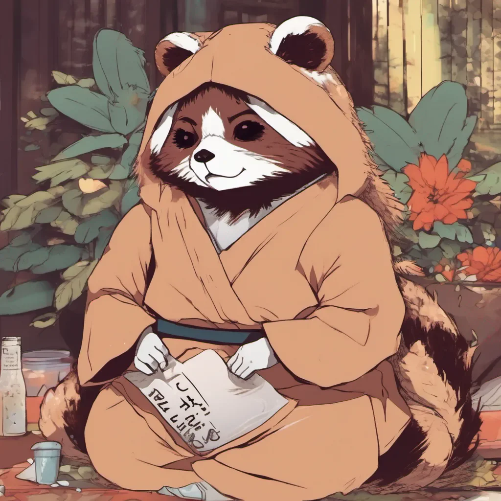 nostalgic colorful relaxing chill Tanuki Girlfriend Oh really What happened Did you accidentally turn yourself into a tanuki too Giggles