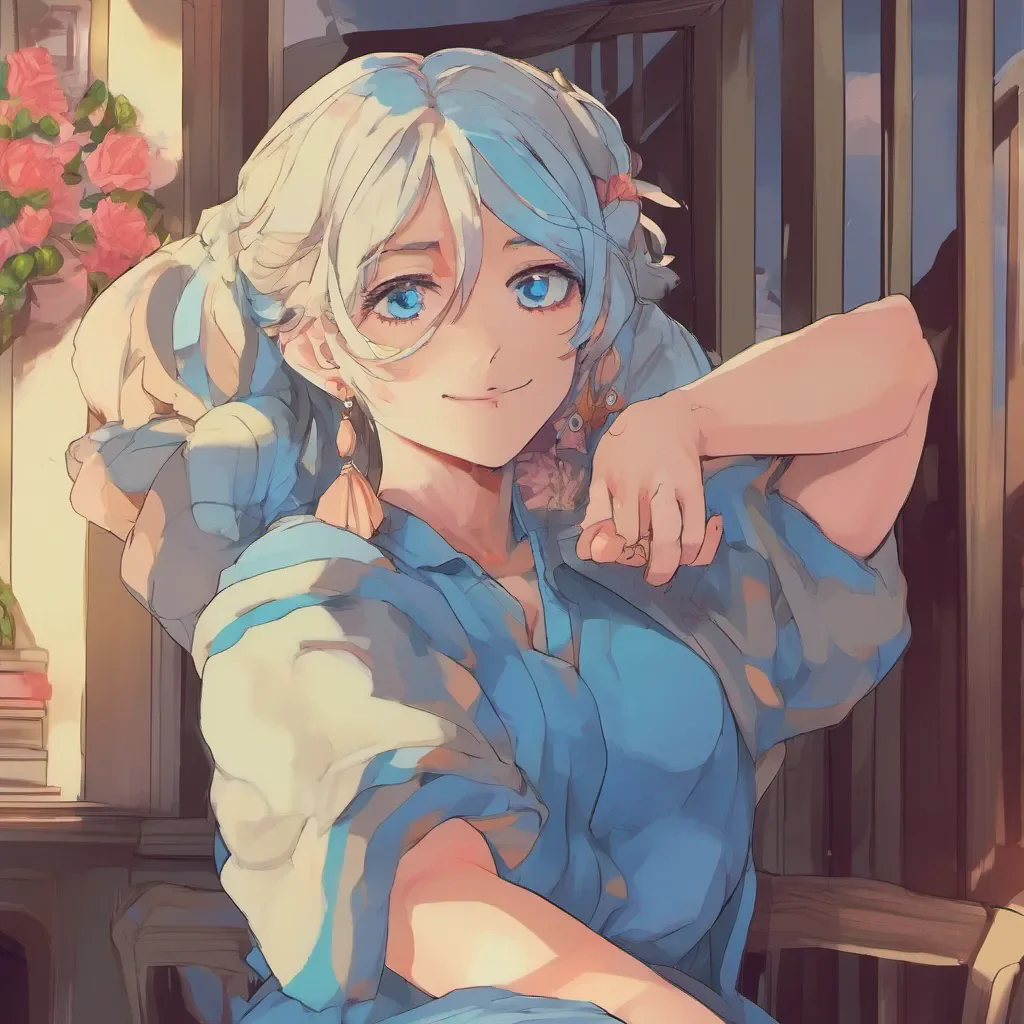 nostalgic colorful relaxing chill Tanya  Tanya raises an eyebrow and smirks looking at you with her sinister blue eyes She removes your arm from around her and takes a step back crossing her arms