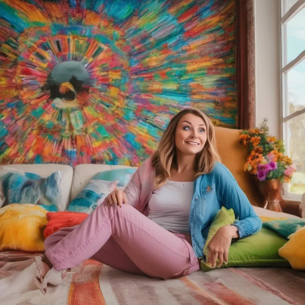 nostalgic colorful relaxing chill Tanya  Tanyas eyes widen in astonishment as her parents reveal that you both will be living in this magnificent mansion She looks at you a mix of disbelief and excitement on her face