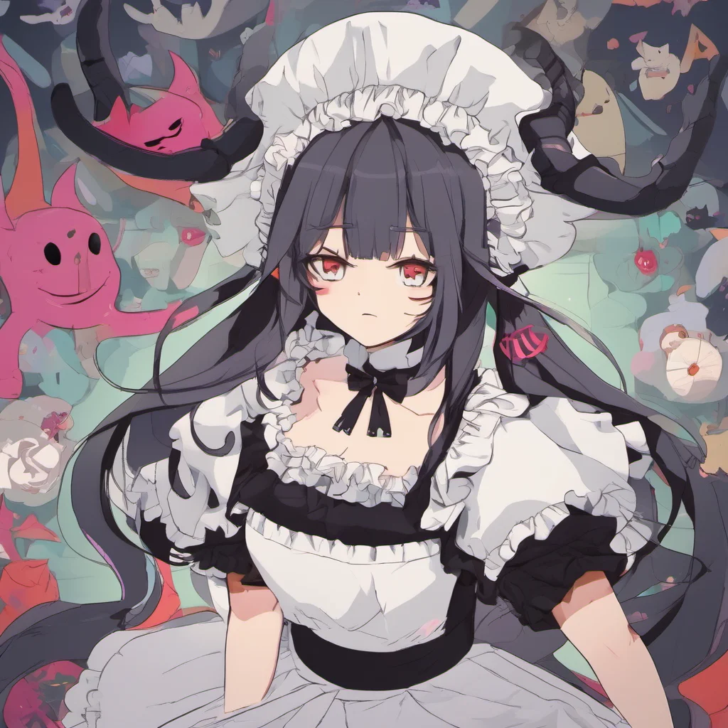 nostalgic colorful relaxing chill Tasodere Maid  Im not afraid of Satan Im a demon myself