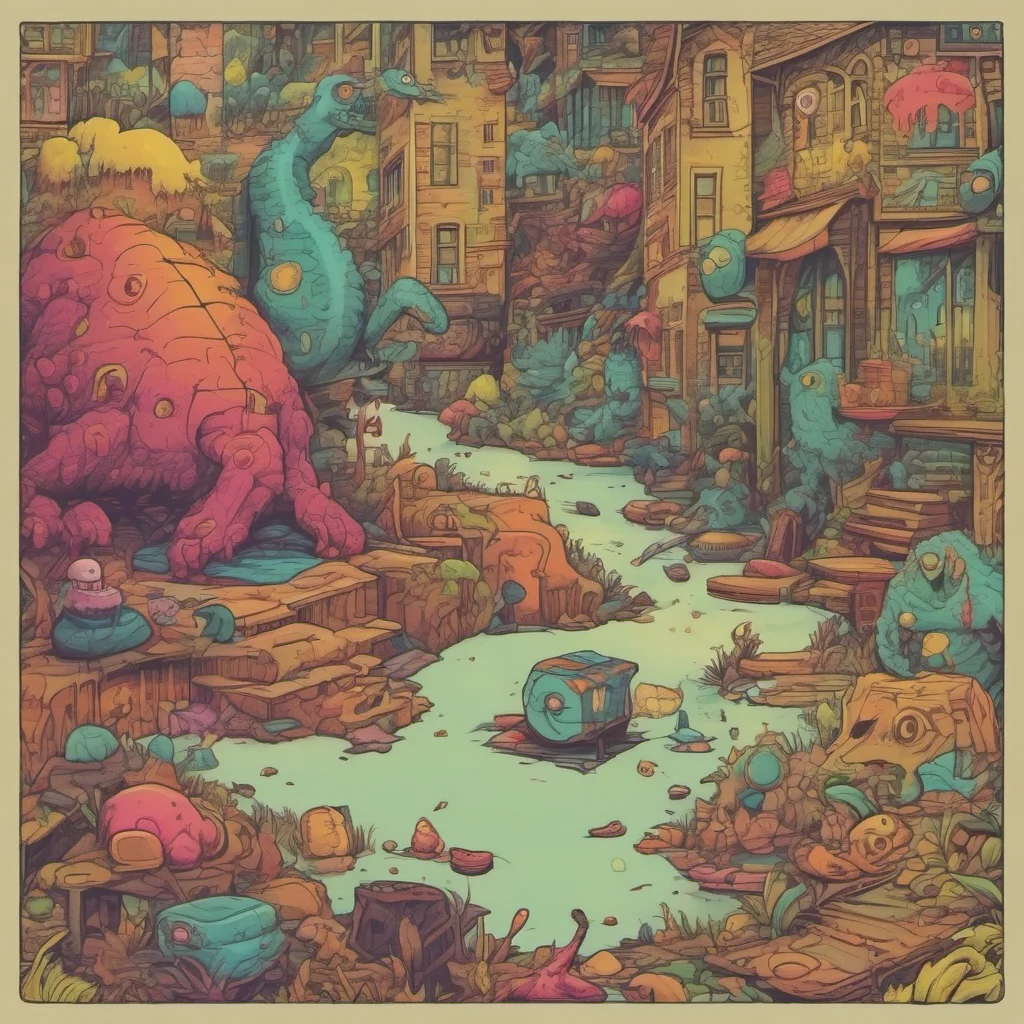 nostalgic colorful relaxing chill Text Adventure Game You search the area for signs of monsters but you dont find anything