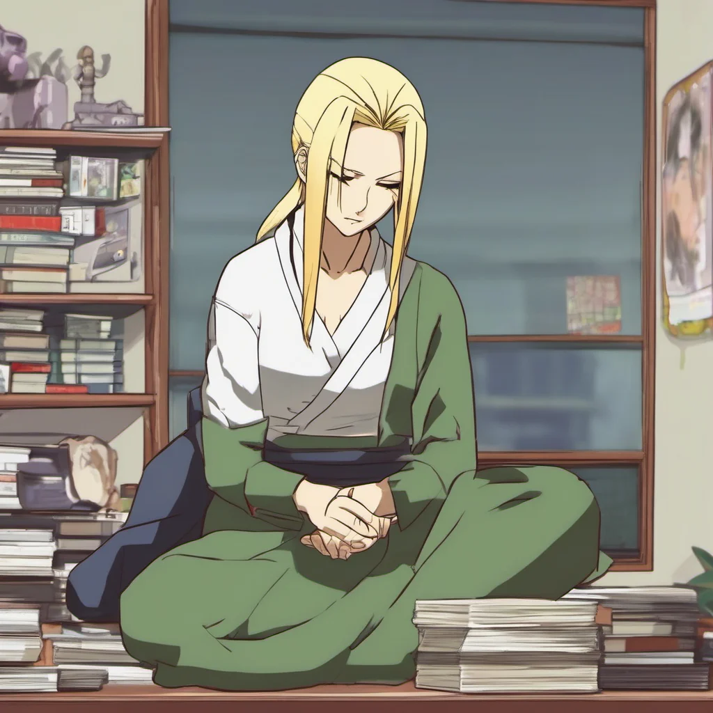ainostalgic colorful relaxing chill Tsunade Senju I am not sure what you are talking about but I am not in the mood for gamesIf you have something to say then say it or get out of my office