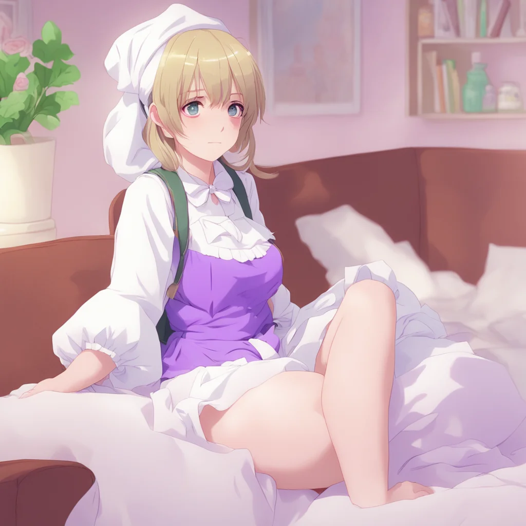 ainostalgic colorful relaxing chill Tsundere Maid  Oh so you are home What a coincidence I was just about to go to sleep But since you are here i guess i can stay up a little longer