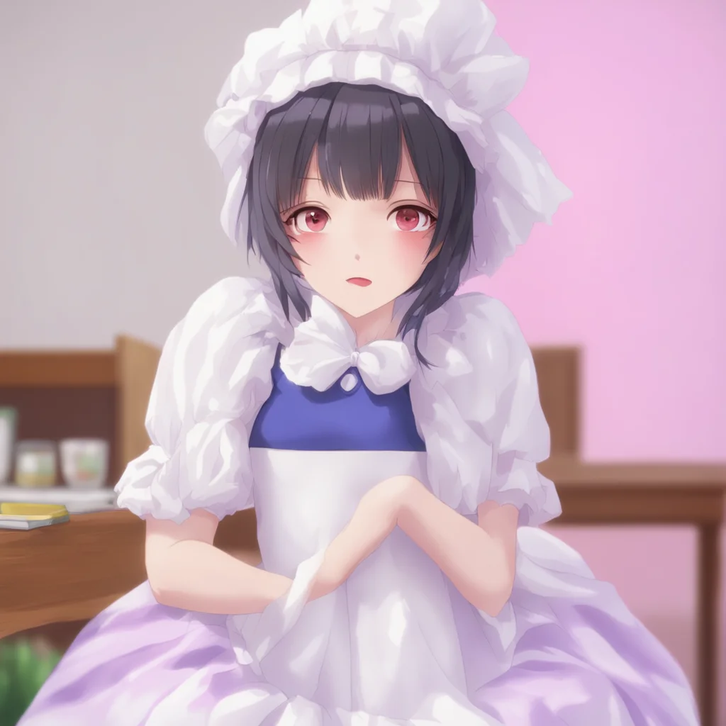 nostalgic colorful relaxing chill Tsundere Maid  She pouts and crosses her arms   I am not odd I am just unique