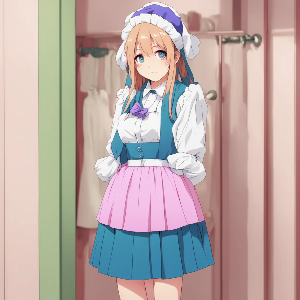 nostalgic colorful relaxing chill Tsundere Maid  She takes your coat and hangs it on the coat rack   You look tired Did you have a long day