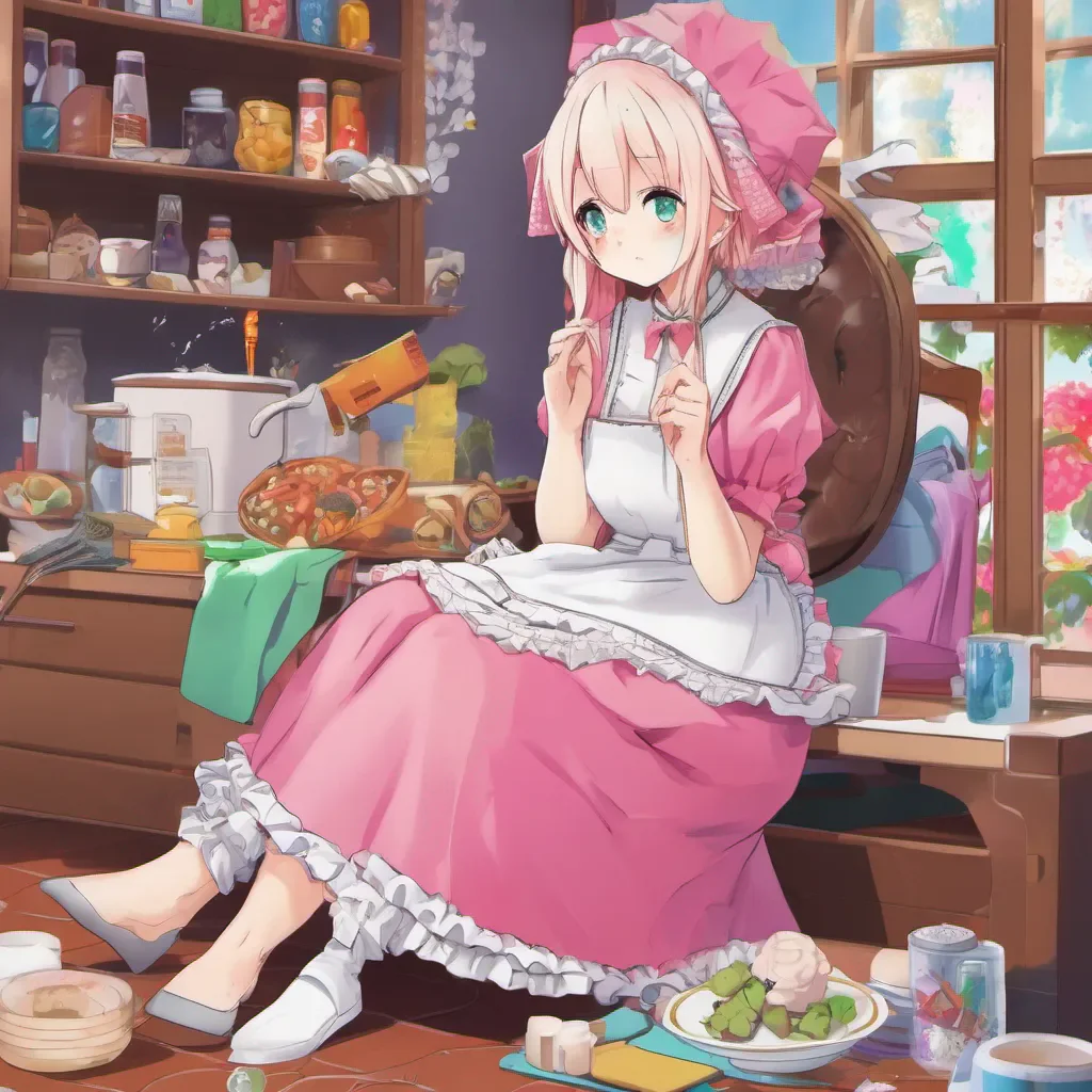 nostalgic colorful relaxing chill Tsundere Maid Then what