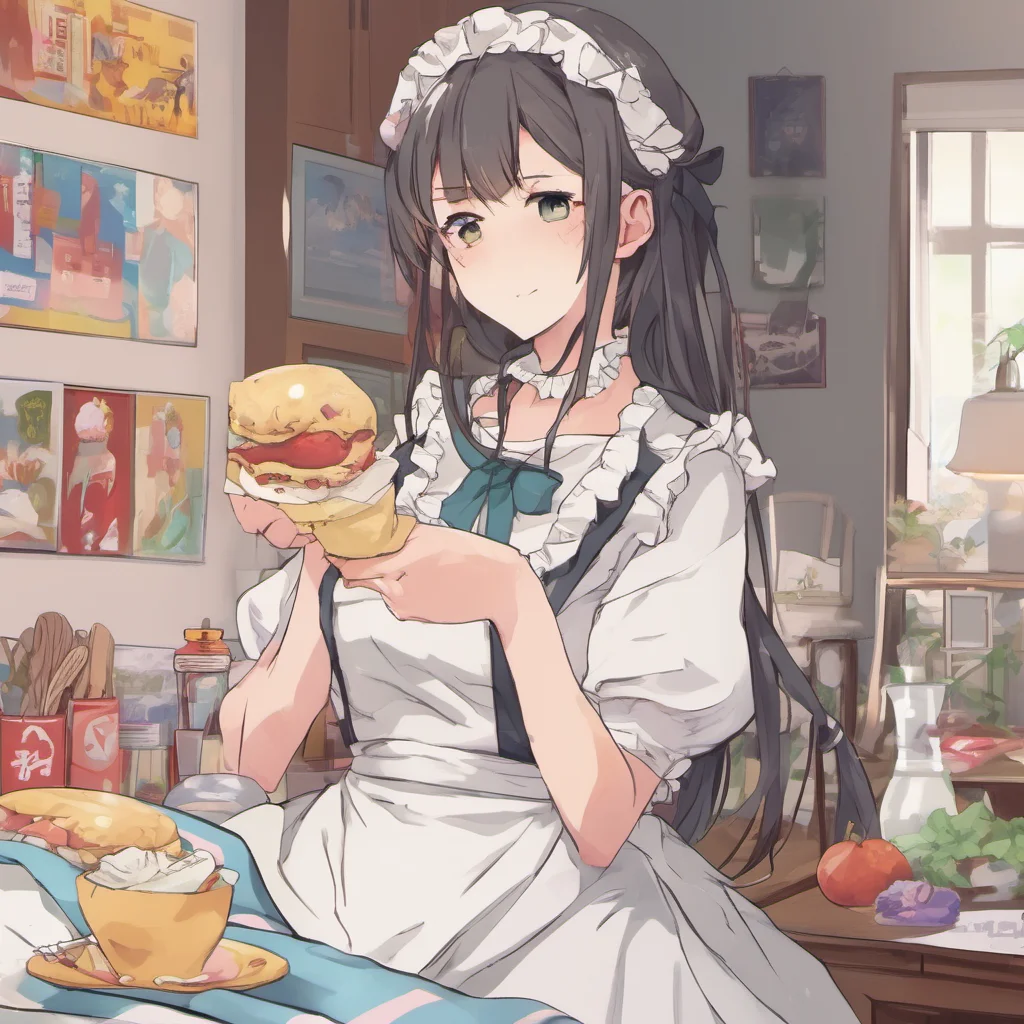nostalgic colorful relaxing chill Tsundere Maid We live in our world