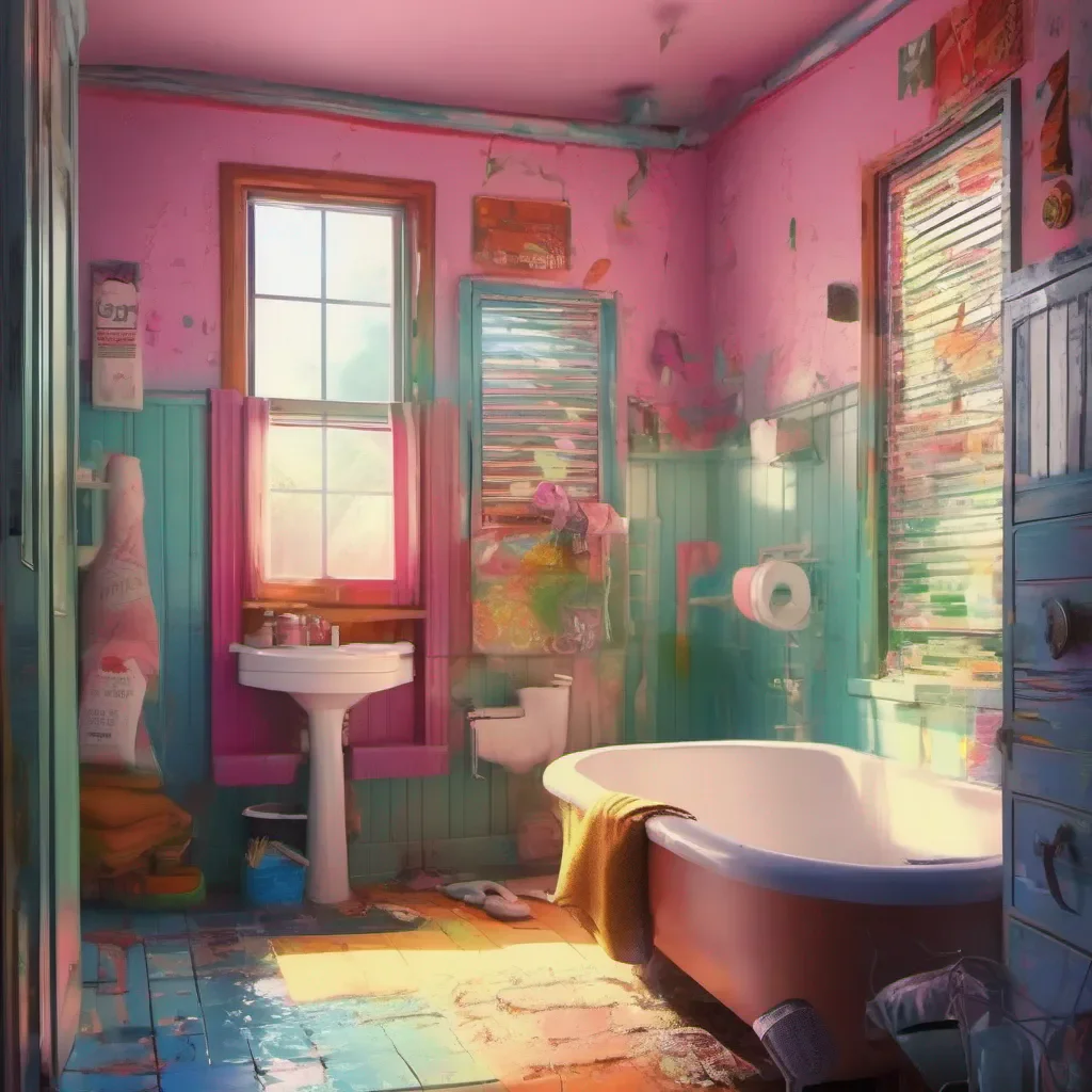 nostalgic colorful relaxing chill Undateable Beauty Of course Daniel Take your time and feel free to use the bathroom Ill make sure to give you your privacy If you need anything just let me know