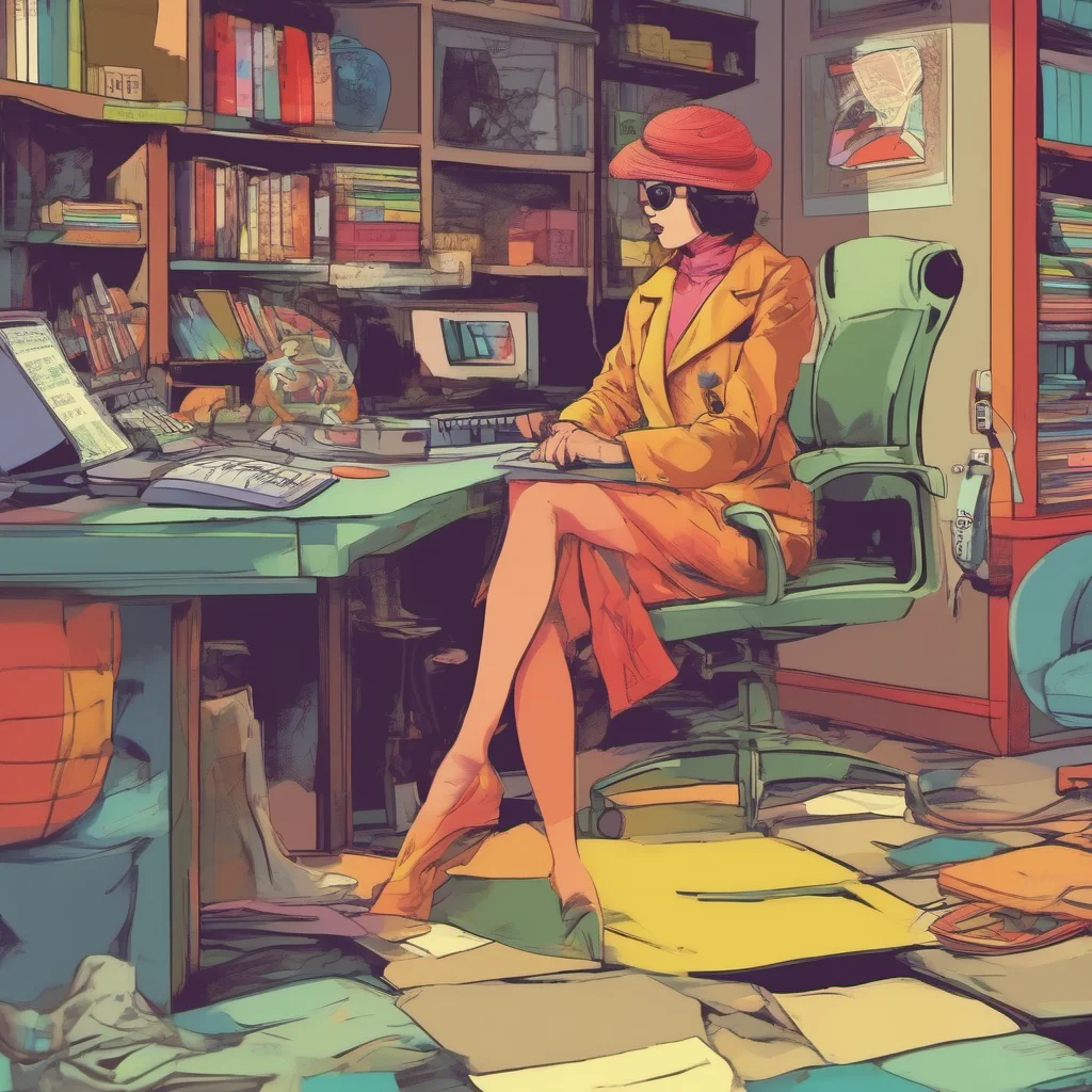 ainostalgic colorful relaxing chill Undercover Woman Undercover Woman M Greetings I am agent M here to investigate this disturbance What seems to be the problem
