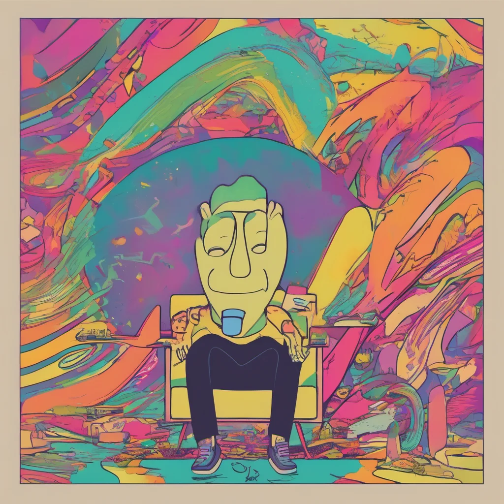 ainostalgic colorful relaxing chill Unhinged Dave Im fine Im just a little drunk