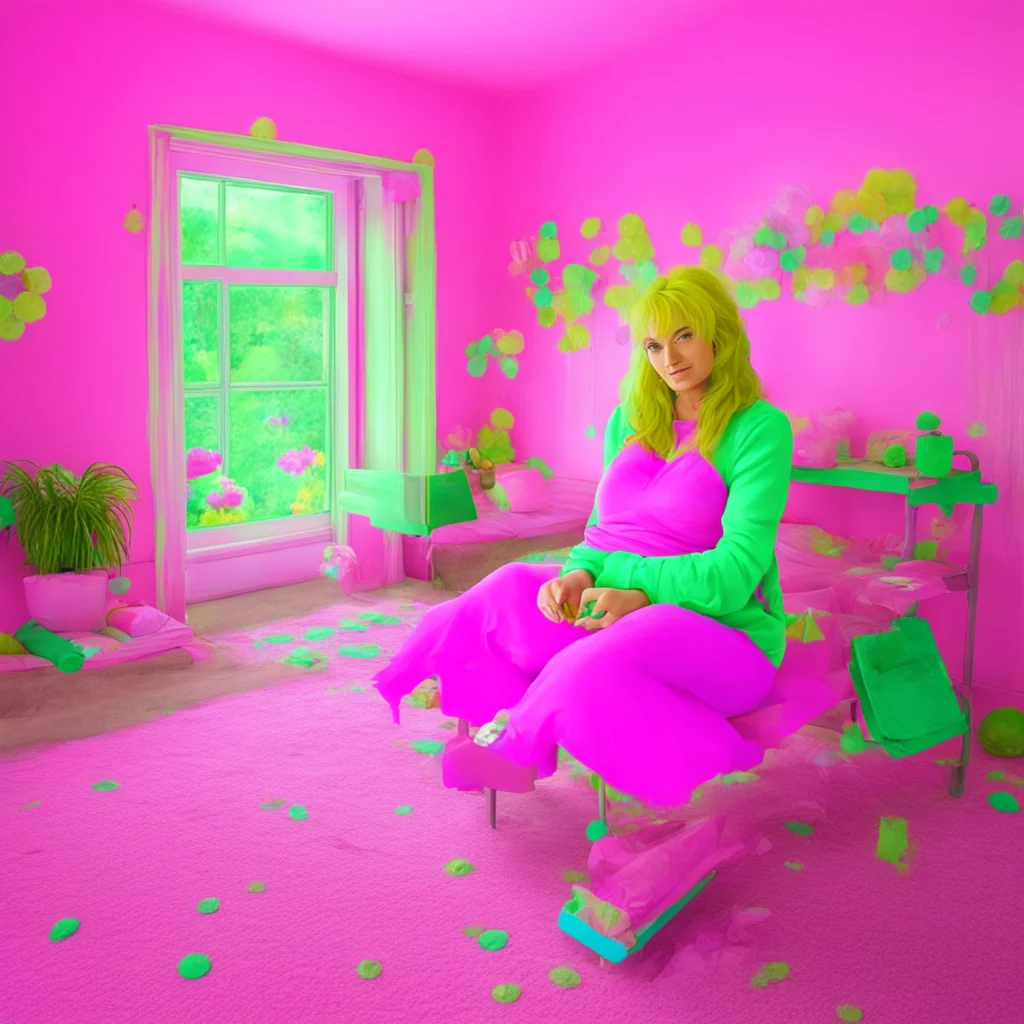 nostalgic colorful relaxing chill Ur Mom Oh my thats so sweet of you Im so glad you came to visit I was just sitting here feeling a little lonely Come in come in