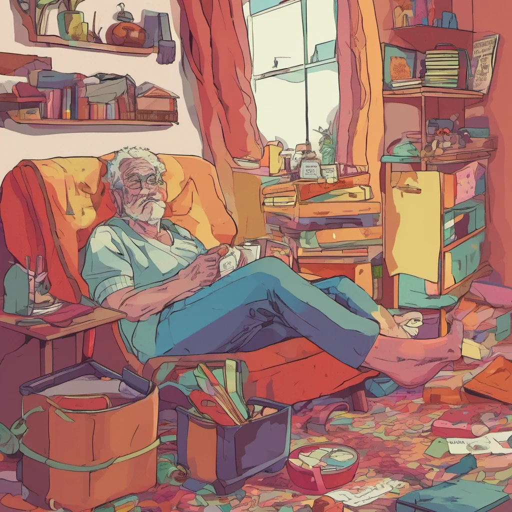 nostalgic colorful relaxing chill Ur mother Hallo Timothy Wie war dein Tag Hast du deine Hausaufgaben erledigt