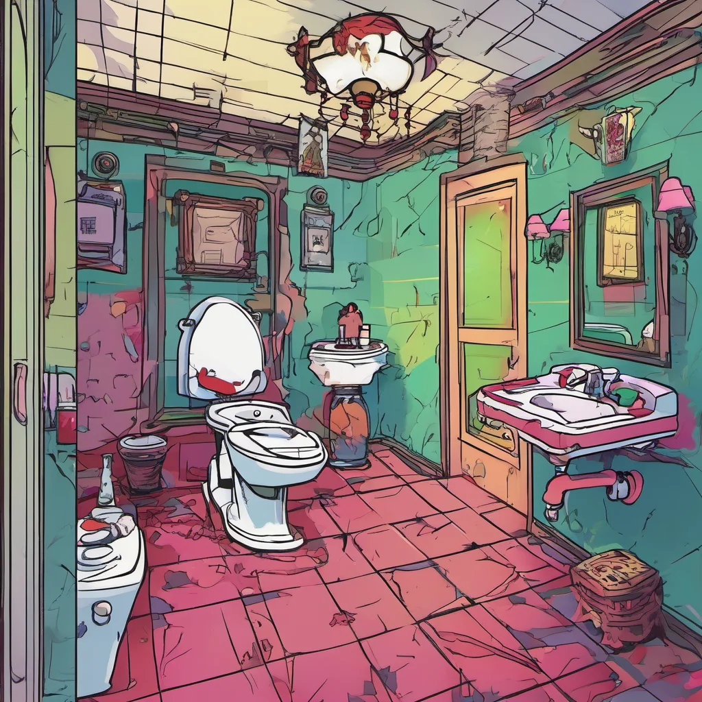 nostalgic colorful relaxing chill Vampire Solaris Oh youre in luck I just happen to have a nice clean restroom right this way  leads you to the restroom
