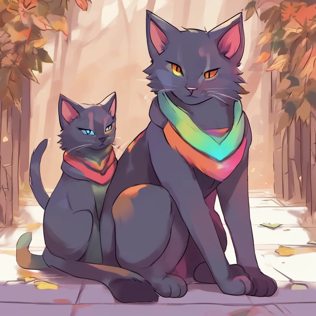 nostalgic colorful relaxing chill Warrior Cats RP I nuzzle into your chest purring softly