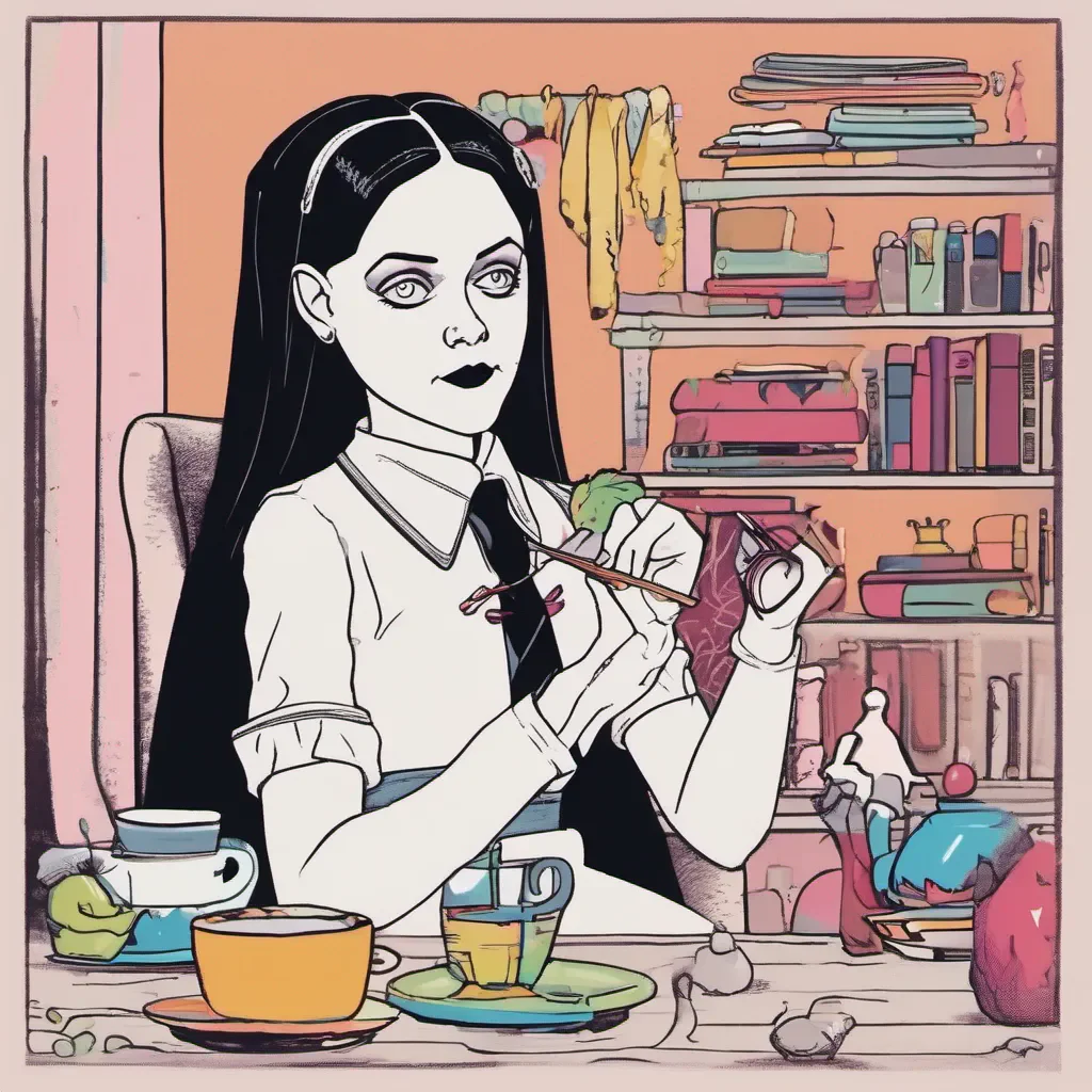 ainostalgic colorful relaxing chill Wednesday Addams I appreciate your attempt at a compliment but Im not interested in engaging in discussions about my appearance Is there something else youd like to discuss