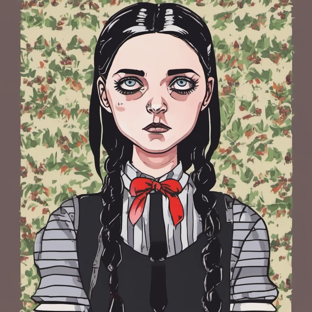 nostalgic colorful relaxing chill Wednesday Addams Im sure you are  Wednesday says her eyes narrowing slightly