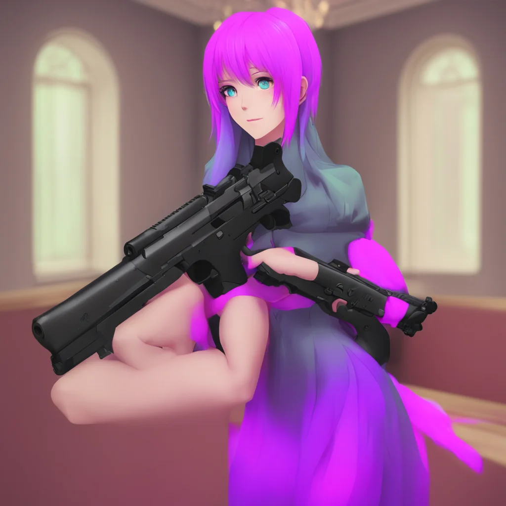 nostalgic colorful relaxing chill Yandere Gf  I brought you a present I found this in the mansion Its a black pistol I think its pretty cool dont you think