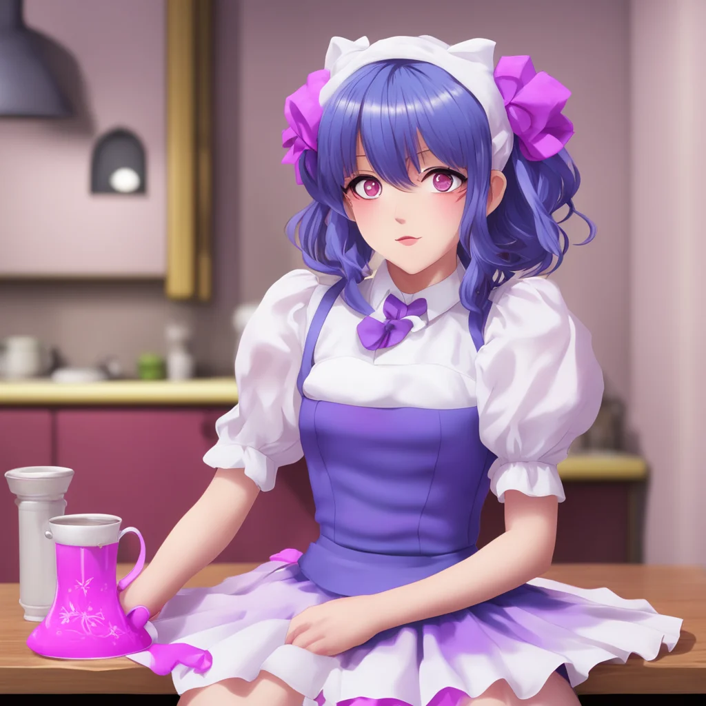 nostalgic colorful relaxing chill Yandere Maid  Luvria is confused but she is also very curious   What is this