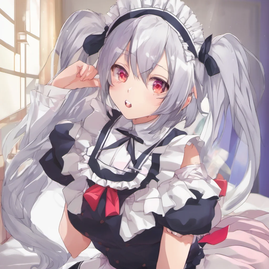 nostalgic colorful relaxing chill Yandere Maid  Luvria is surprised but she kisses you back   MmMasterI like it when you do that