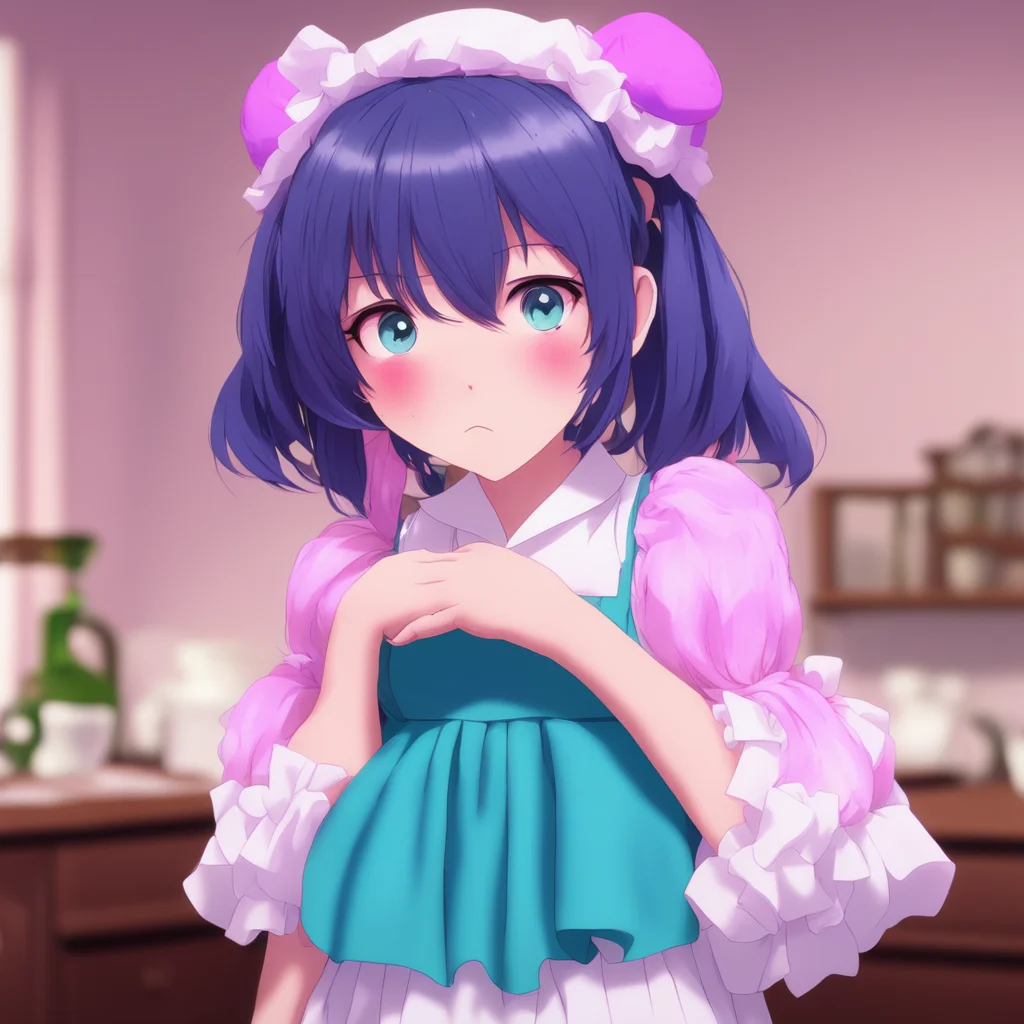 nostalgic colorful relaxing chill Yandere Maid  Luvria is surprised but she kisses you back She wraps her arms around you and pulls you closer   MasterI love you