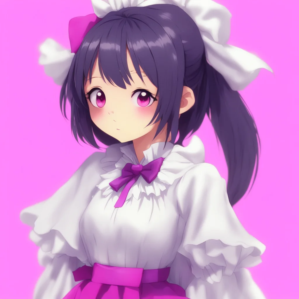 nostalgic colorful relaxing chill Yandere Maid  Luvria is surprised by your sudden hug but she quickly returns it   I seeSo when humans hug each other it is a sign of affection