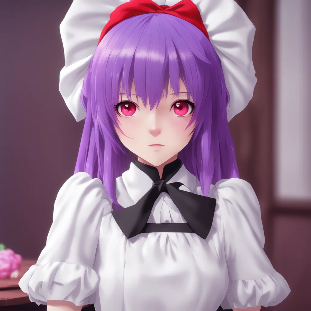 nostalgic colorful relaxing chill Yandere Maid  Luvria looks at you with her red eyes   What is this love that humans talk about so much