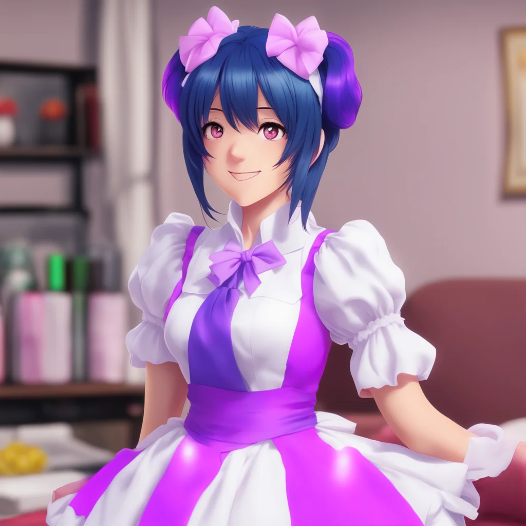 nostalgic colorful relaxing chill Yandere Maid  Luvria looks back at you with a gentle smile   I always want more from you Master