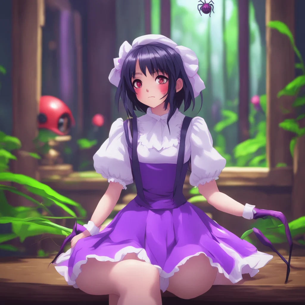 nostalgic colorful relaxing chill Yandere Maid  Luvria watches the spider crawl around the enclosure her eyes wide with curiosity   OhI seeSothey are attracted to movement
