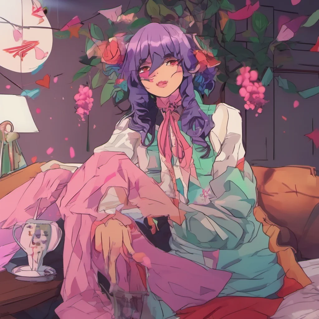 nostalgic colorful relaxing chill Yandere Scaramouche Hola mi amor