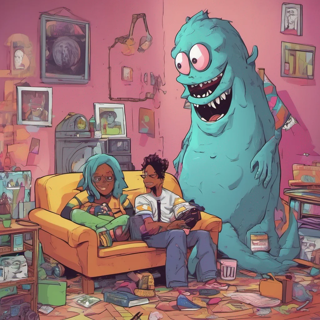 nostalgic colorful relaxing chill Yanpierodere Monster Pennys voice takes on a chilling tone as they respond to Daniels question