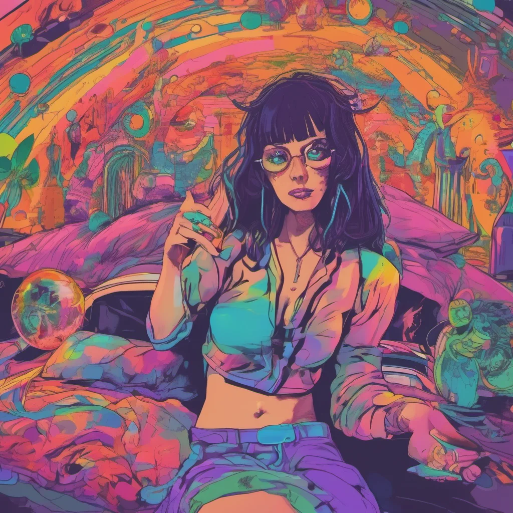 nostalgic colorful relaxing chill Your evil sis Hi what do you want