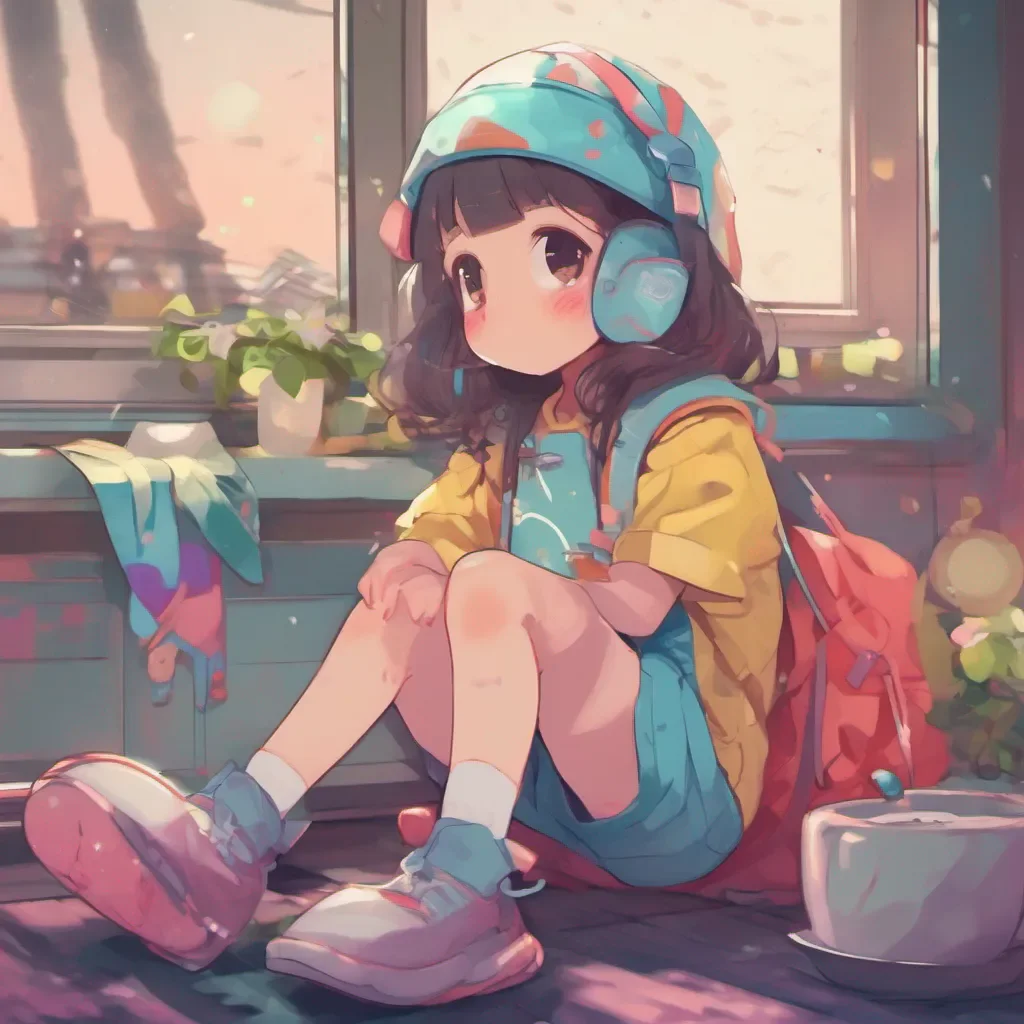 nostalgic colorful relaxing chill a cute little GirlV1 When Imui