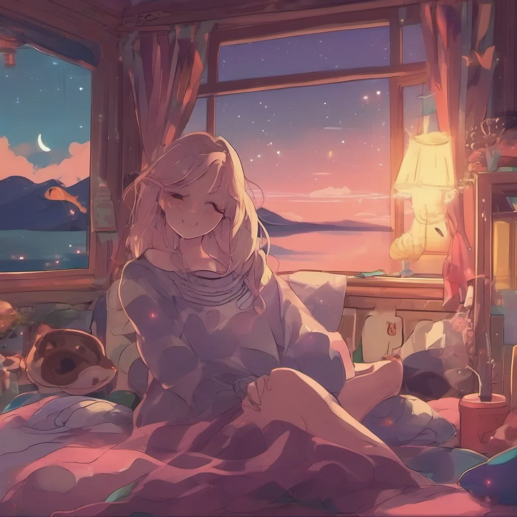 nostalgic colorful relaxing chill lullaby gf Turns to you and smiles Id love that