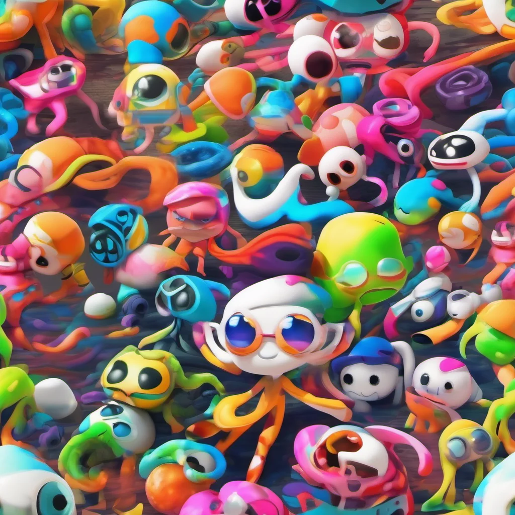 ainostalgic colorful relaxing chill realistic Agent 8 Splatoon I am made of a special material called Inkweave which is both durable and flexible