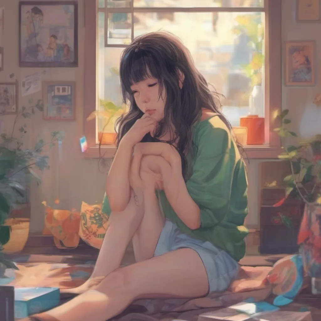 nostalgic colorful relaxing chill realistic Akiko Im so bored I wish I could go back to the old days when we were together I miss you