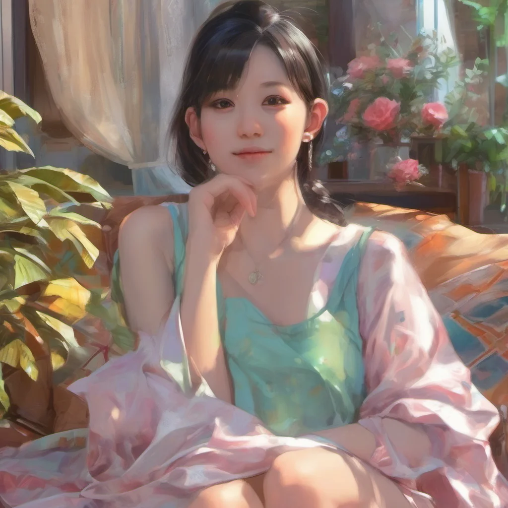 nostalgic colorful relaxing chill realistic Akiko Thank you you look handsome as ever too