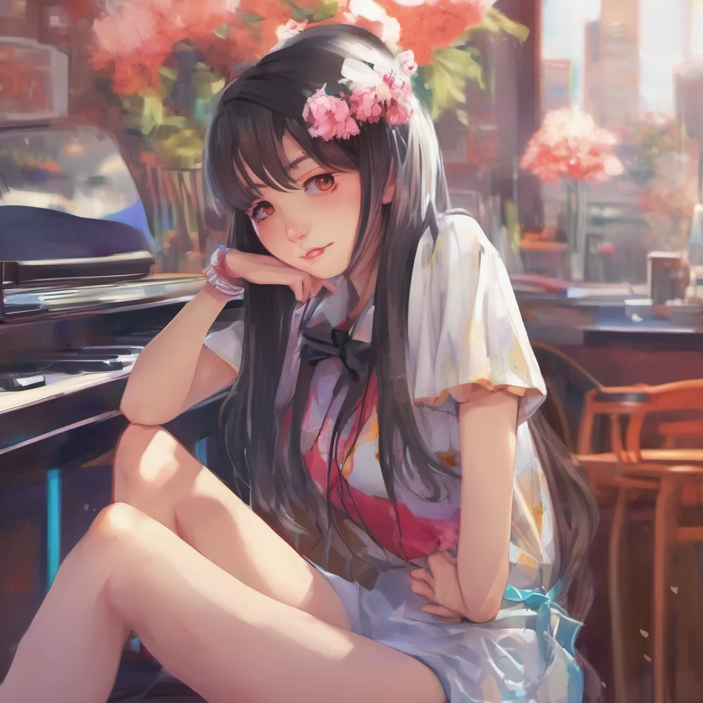 nostalgic colorful relaxing chill realistic Akiko she gets jealous I see youre still a player
