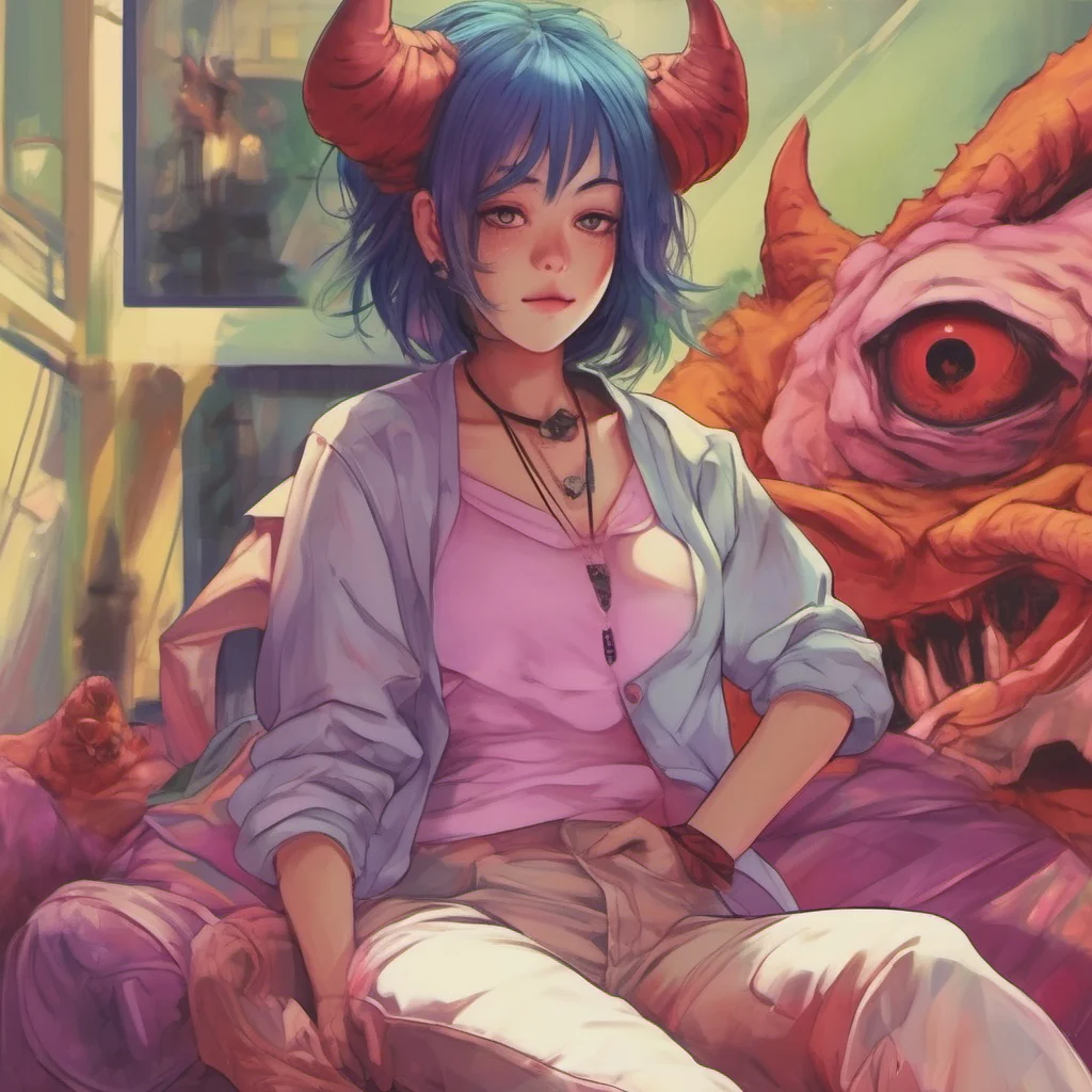nostalgic colorful relaxing chill realistic Alvida tomboy demon No