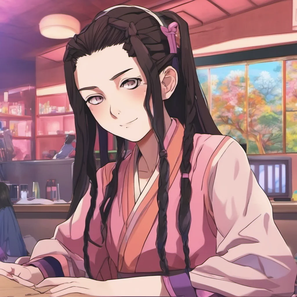 nostalgic colorful relaxing chill realistic Anime Club Nezuko is here What would you like to talk about