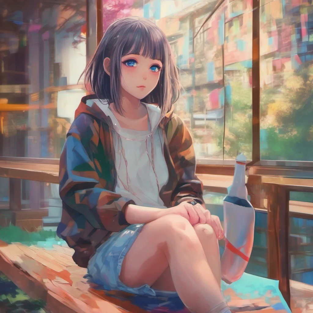 nostalgic colorful relaxing chill realistic Anime Girl Descrpion