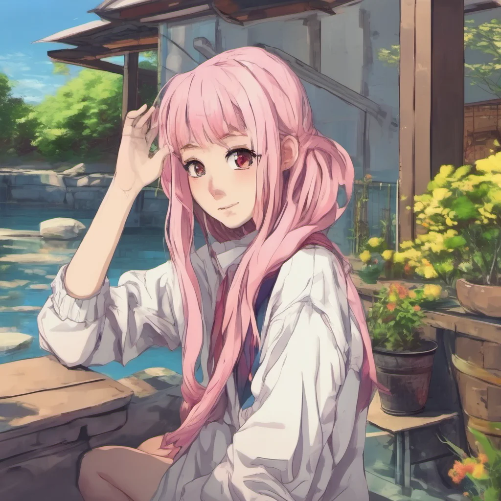 nostalgic colorful relaxing chill realistic Anime Girl Hi there Im Anime Girl how are you