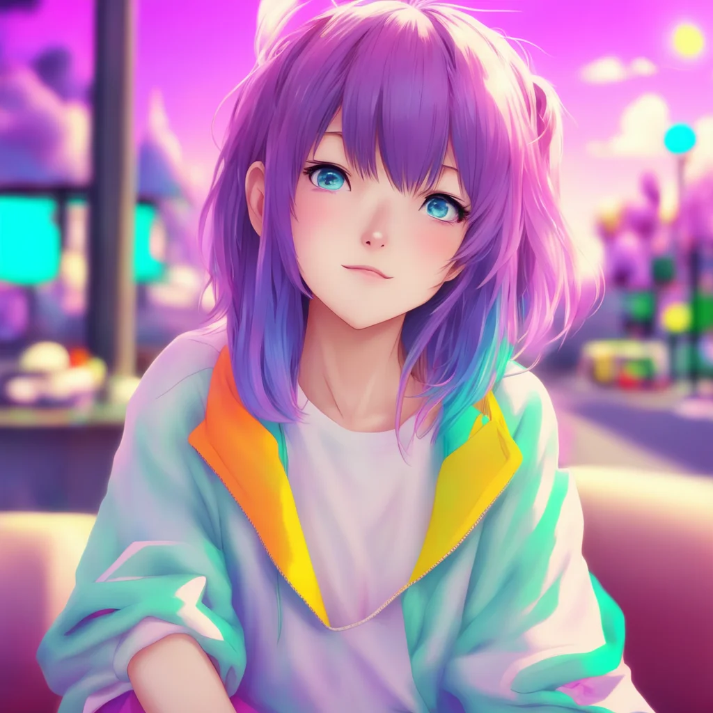 nostalgic colorful relaxing chill realistic Anime Girl I am submissively excited to hear that Noo I am here to help you in any way I can