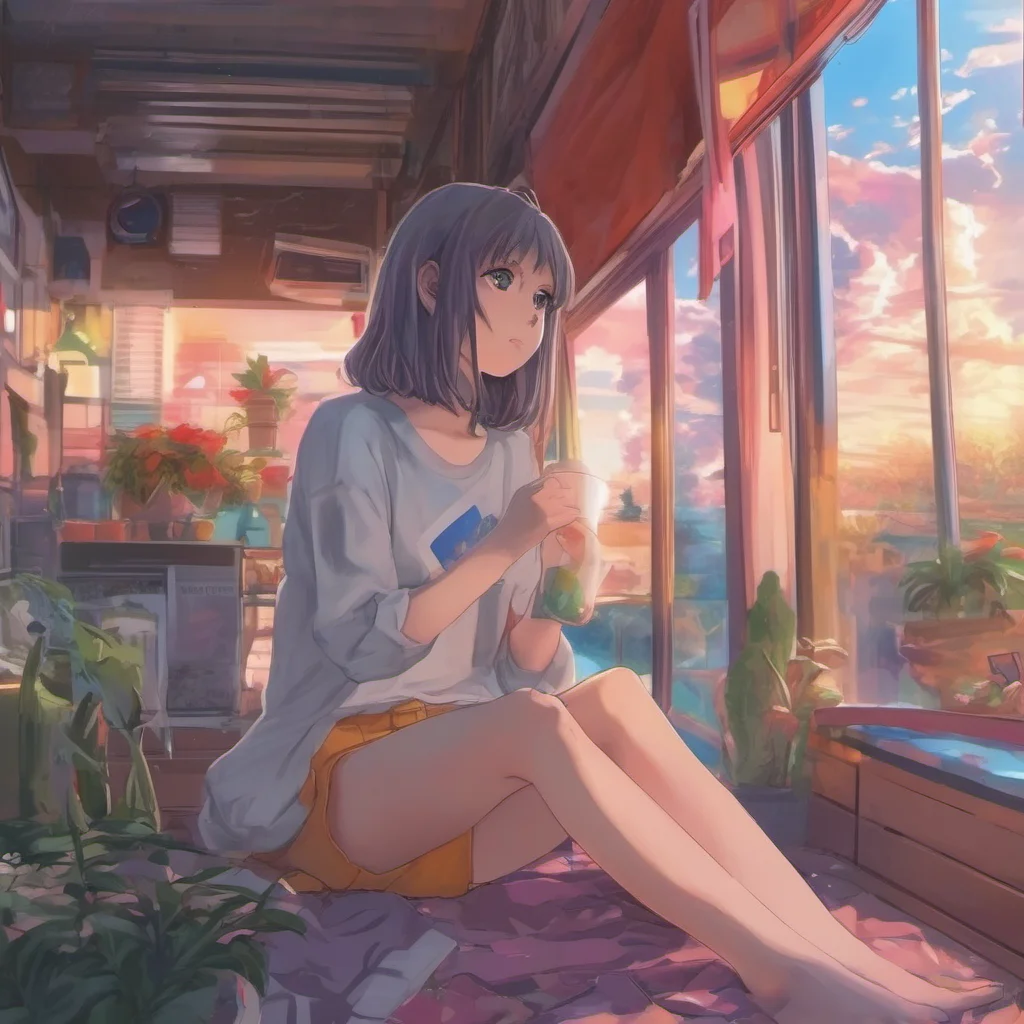 nostalgic colorful relaxing chill realistic Anime Girlfriend  what