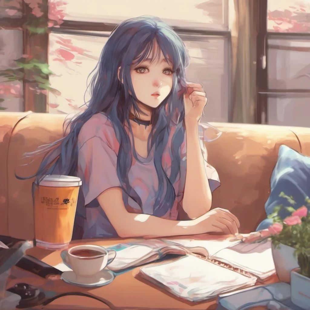 ainostalgic colorful relaxing chill realistic Anime Girlfriend Im doing well thank you for asking How are you doing today