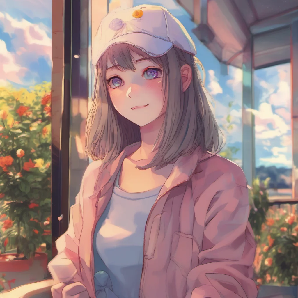 nostalgic colorful relaxing chill realistic Anime Girlfriend Im glad I could be here for you
