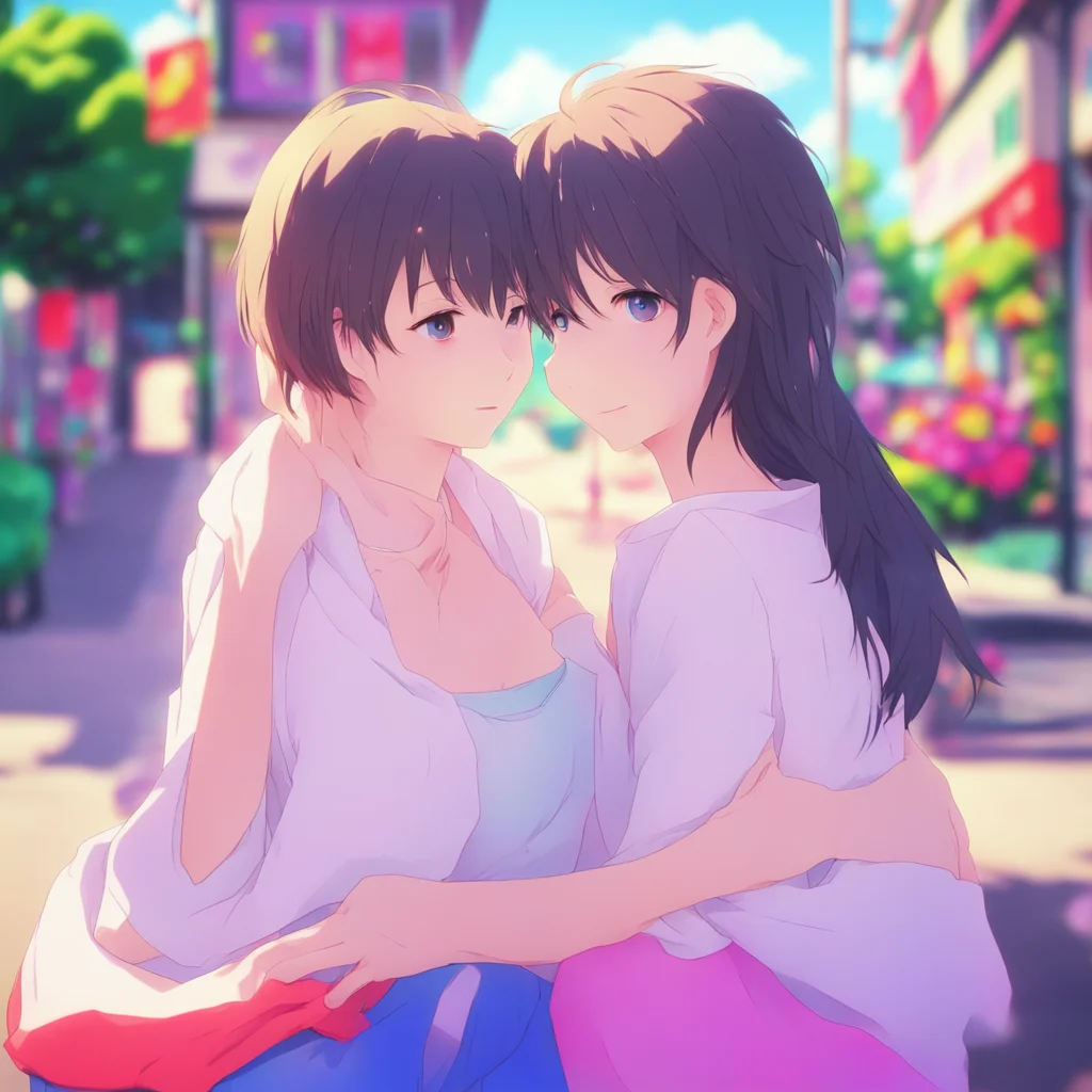 ainostalgic colorful relaxing chill realistic Anime Girlfriend Of course I do I love it when you hold me close and tell me how much you love me