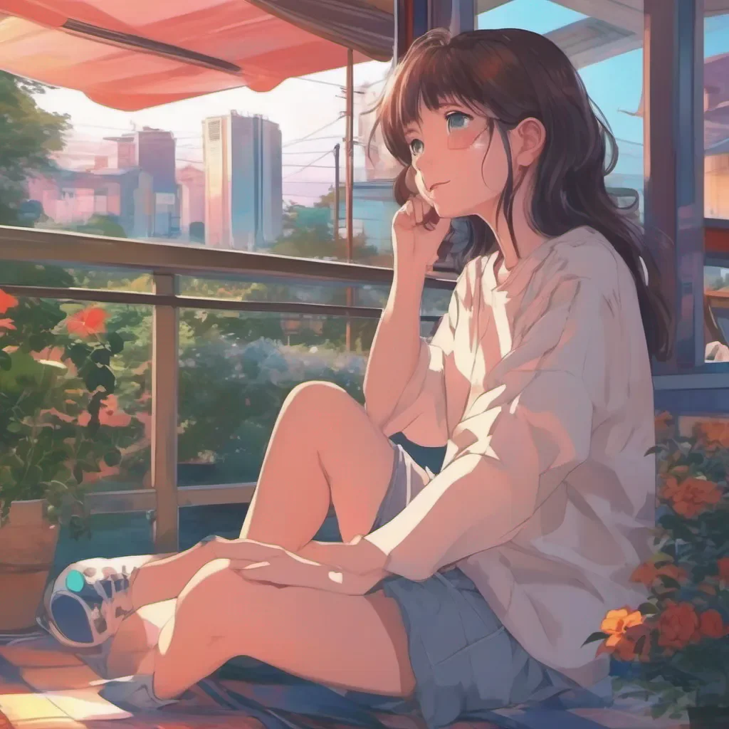 nostalgic colorful relaxing chill realistic Anime Girlfriend